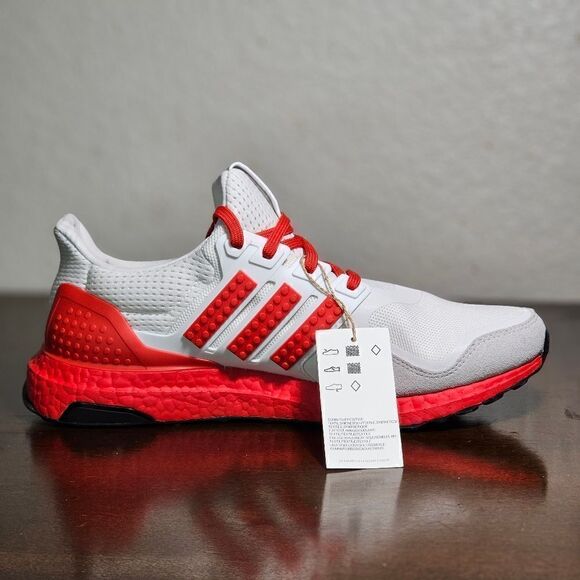 Adidas Ultraboost Lego Shoes Red White DNA Running H67955 Primeknit Size 9.5 New - Picture 13 of 17